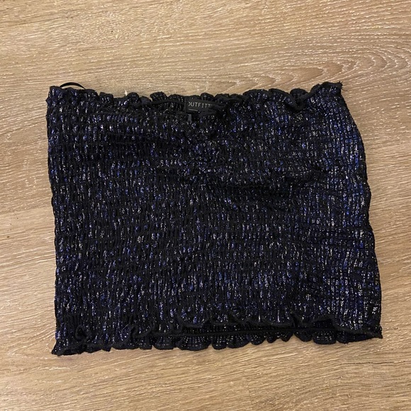 Sparkly midnight blue tube top - Picture 2 of 2